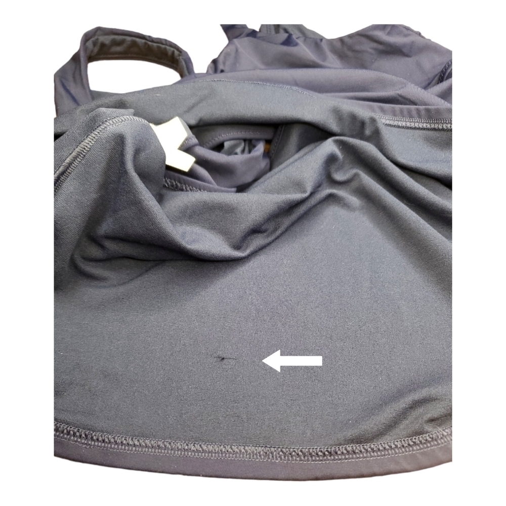 ATHLETA Mod Block Cutout Navy Tankini Size L - Picture 7 of 7